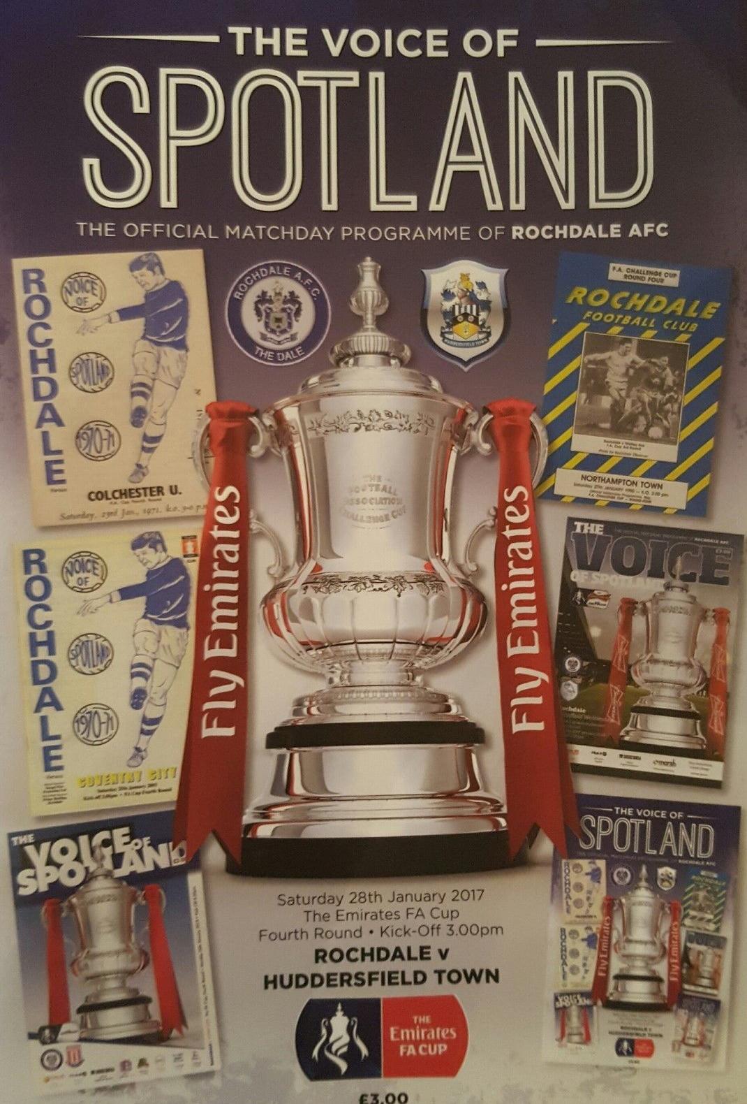 ROCHDALE v HUDDESRSFIELD TOWN 2016/17 (FA CUP)